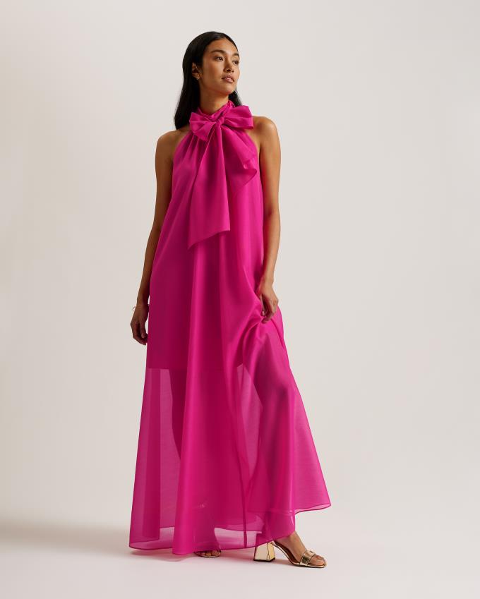 Peignoir Ted Baker Organza Maxi With Neck Rose Clair Femme | NVM-68149441